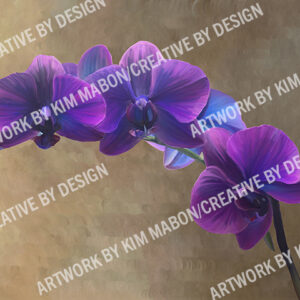 purple orchids by Kim Mabon
