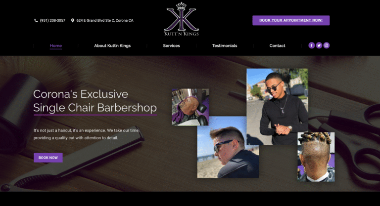kuttn kings barbershop website