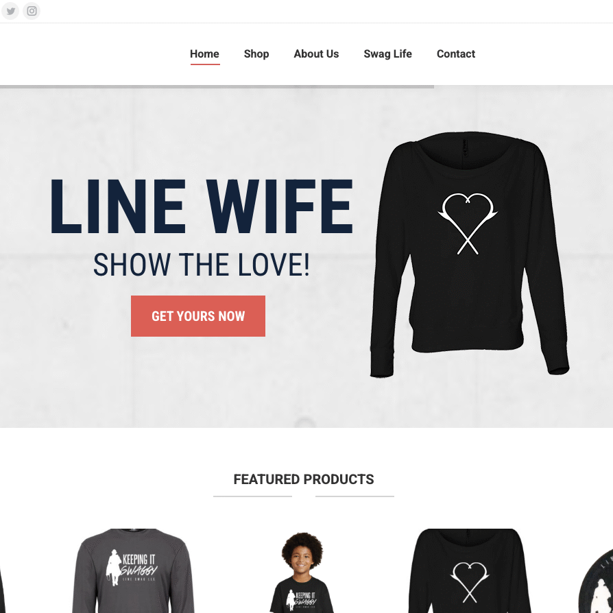 line swag website